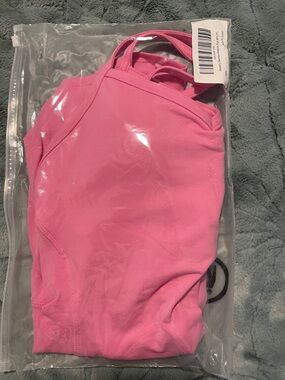 Pink Strappy Tank Top